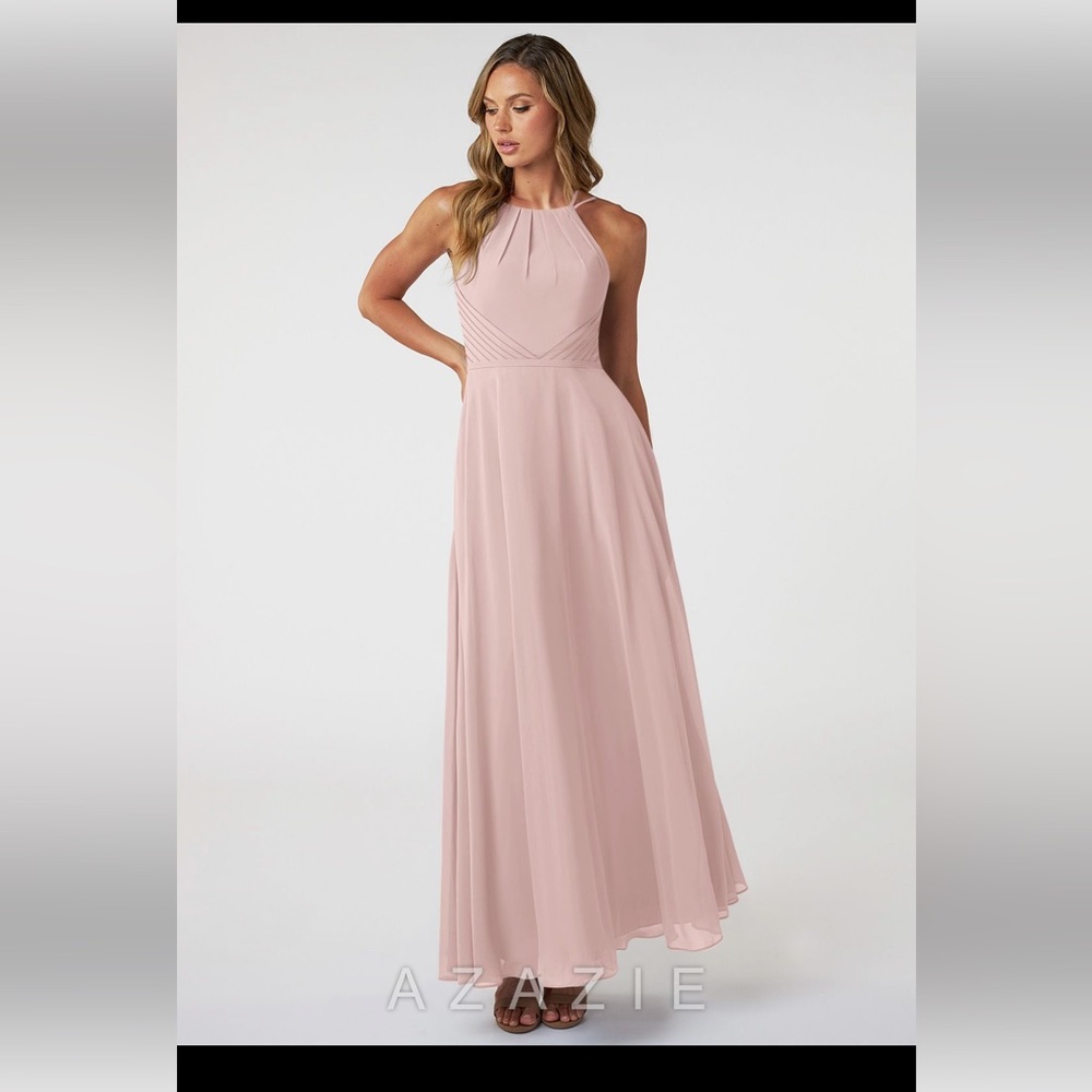 Azazie Melinda Dusty Rose Bridesmaid Dress